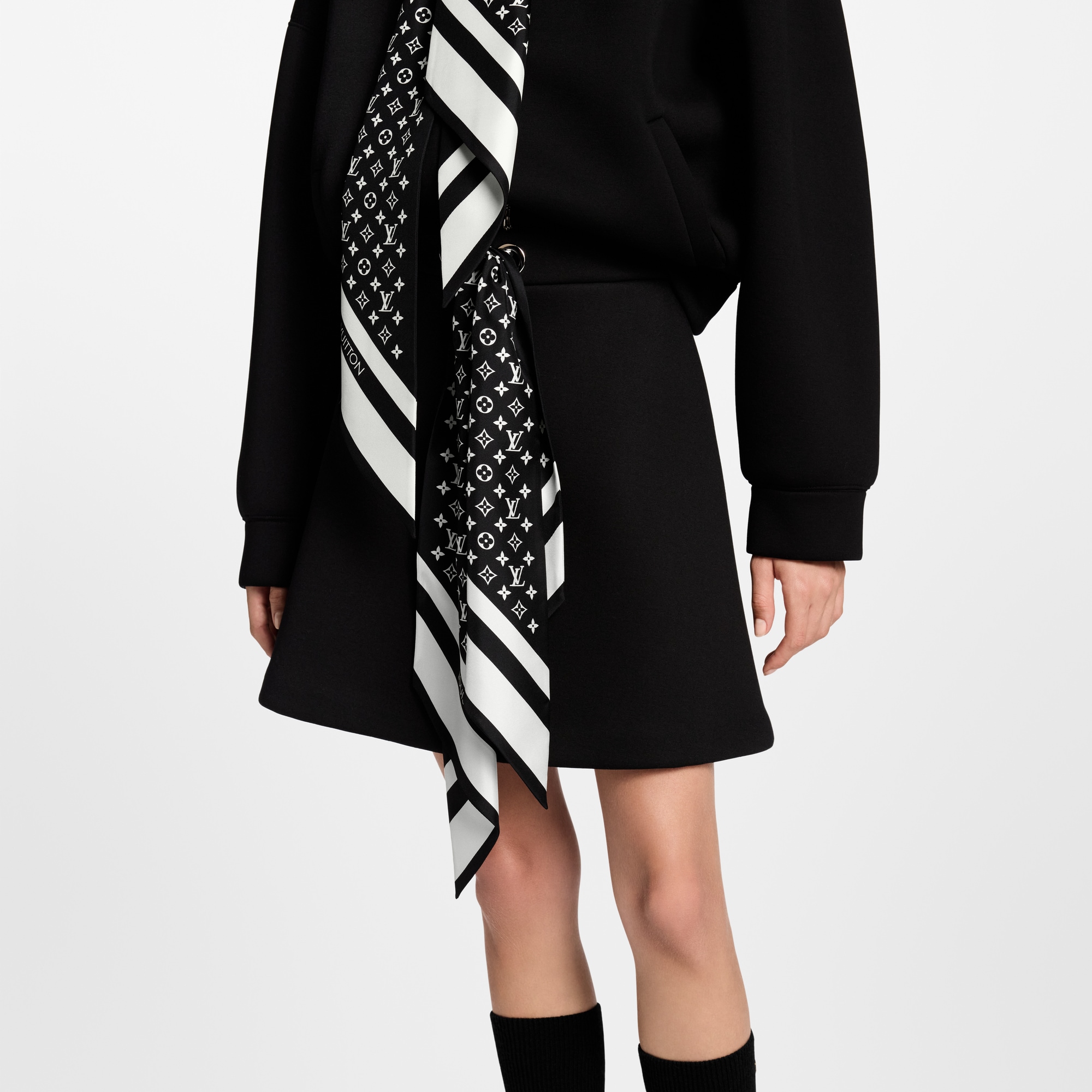 Monogram Scarf Mini Skirt - Women - Ready-to-Wear | LOUIS VUITTON ®